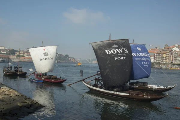 Porto şarabı tekneler — Stok fotoğraf