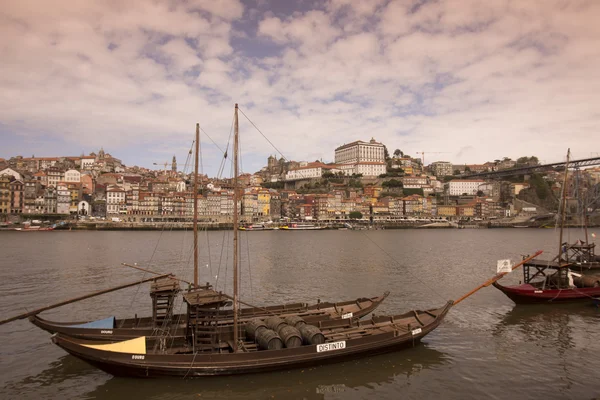 Evropě Portugalsku Porto Ribeira staré město řeky Douro — Stock fotografie