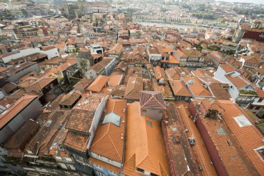 Aerial view of old town of  Ribeira i