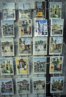 Lizbon güzel farklı kartpostal
