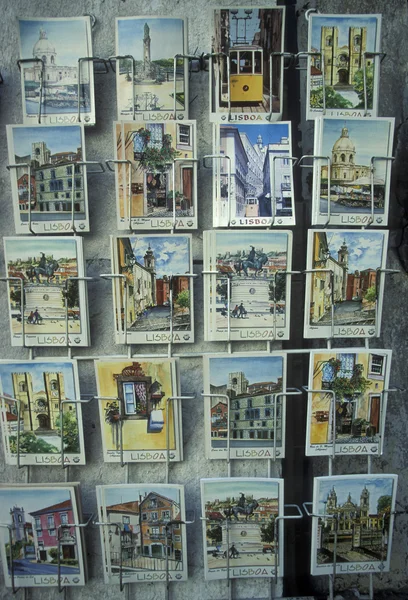 Mooie verschillende ansichtkaarten van Lissabon — Stockfoto