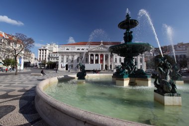 şehir merkezinde rossio Meydanı