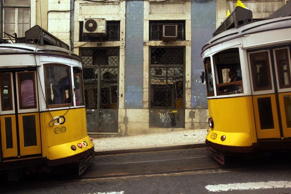 Tradtional füniküler tramvay — Stok fotoğraf