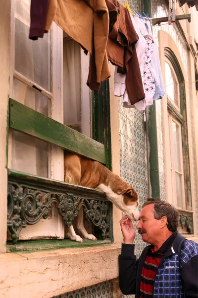 Gamla stan i Alfama i centrum av Lissabon — Stockfoto