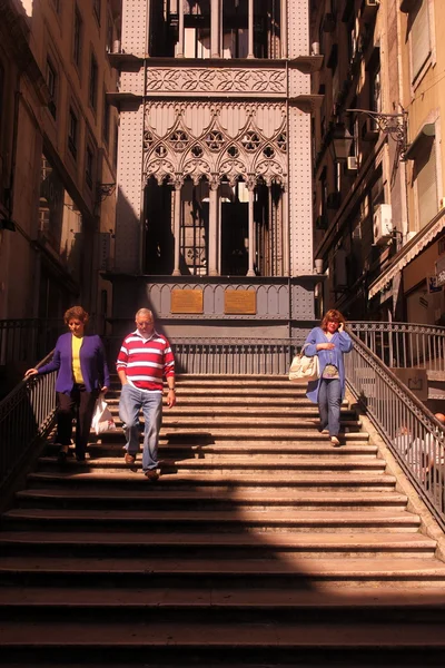 Elevador de santa justa v Lisabonu — Stock fotografie