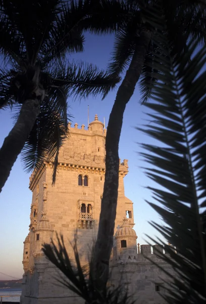 EUROPE PORTUGAL LISBON TORRE DE BELEM — ストック写真