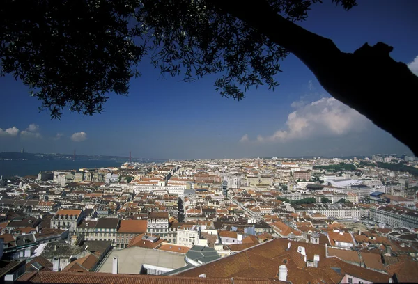 EUROPE PORTUGAL LISBON BAIXA CASTELO — Stockfoto