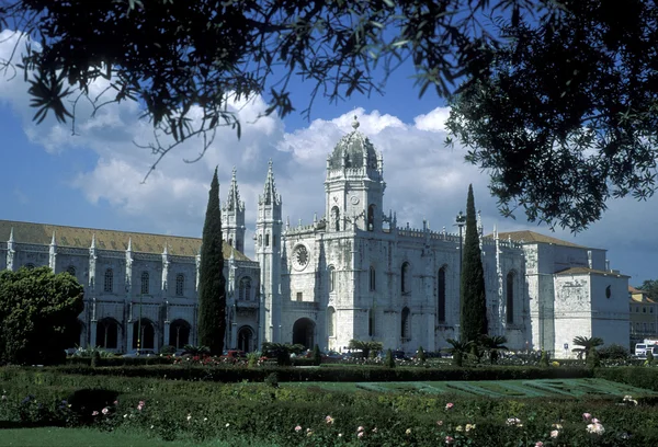 欧洲葡萄牙里斯本贝莱姆·热罗尼莫斯修道院 — 图库照片