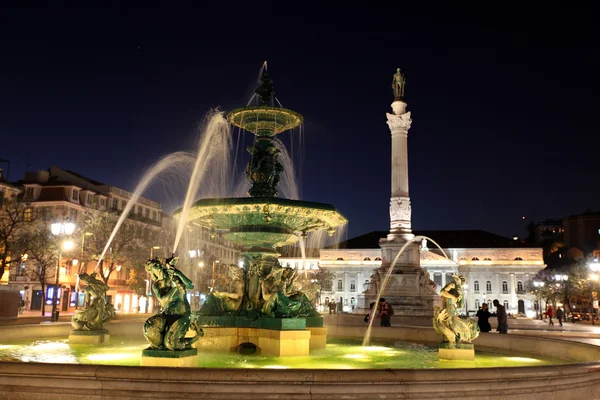 Şehir merkezinde rossio Meydanı — Stok fotoğraf