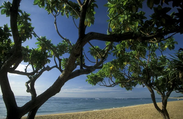 Malowniczej plaży w pobliżu wyspa Bali — Zdjęcie stockowe