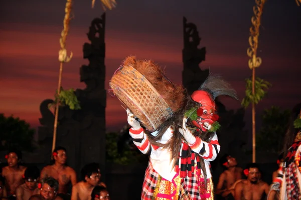 Tradiční Bali tanec v městě Ubud — Stock fotografie