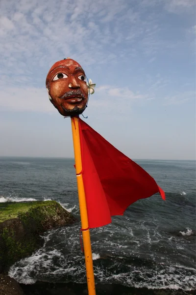 Decoración tradicional de Pura Tanah Lot — Foto de Stock