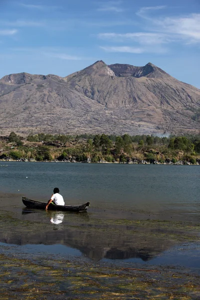 Krajina v Lake Batur — Stock fotografie