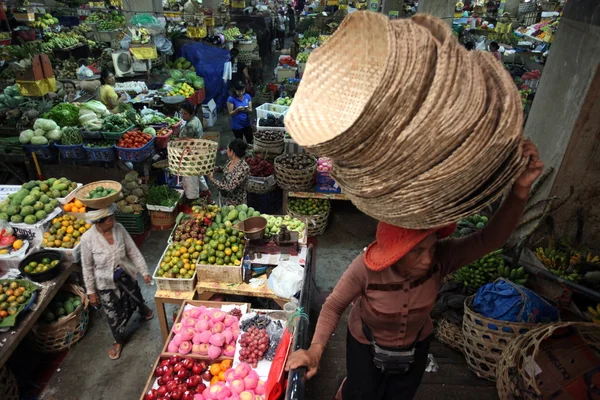 Market Pasar Badung — Stock Photo, Image