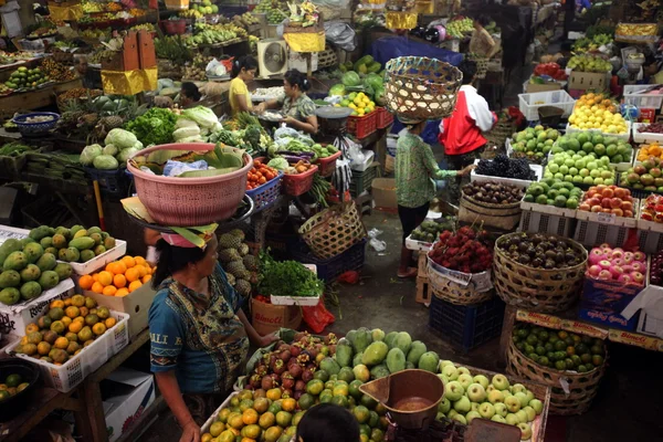 Rynku Pasar Badung — Zdjęcie stockowe