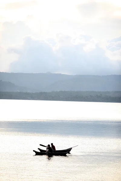 A táj: Lake Batur — Stock Fotó