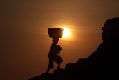 bir deniz yosunu bir çiftlikte çalışan insanlar