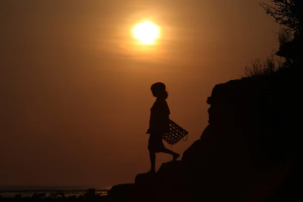 ÁSIA INDONÉSIA BALI NUSA PLANTAÇÃO LEMBONGAN SEAWEAD — Fotografia de Stock