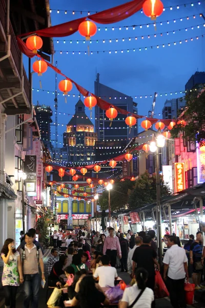 Markt straat in china stad — Stockfoto