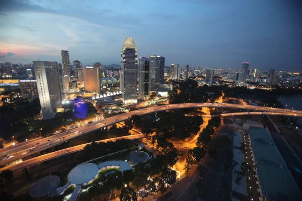 Asien singapore stadt unten stadt — Stockfoto