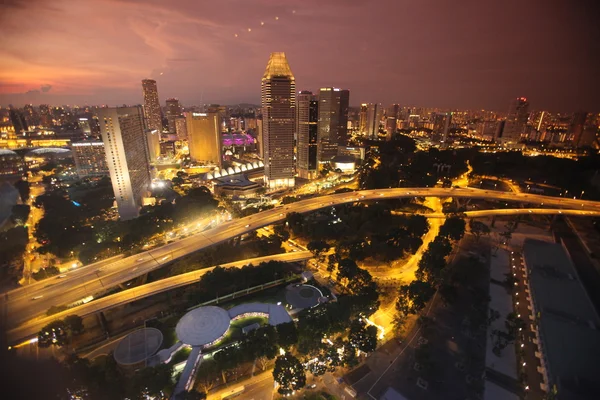 Asien singapore stadt unten stadt — Stockfoto