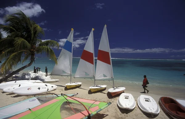 Barche a vela sull'isola di Mauritius — Foto Stock