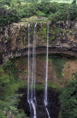 chamarel şelale Mauritius Adası üzerinde