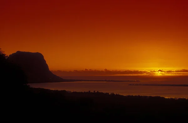 Liggande nära Tamarin på ön Mauritius — Stockfoto