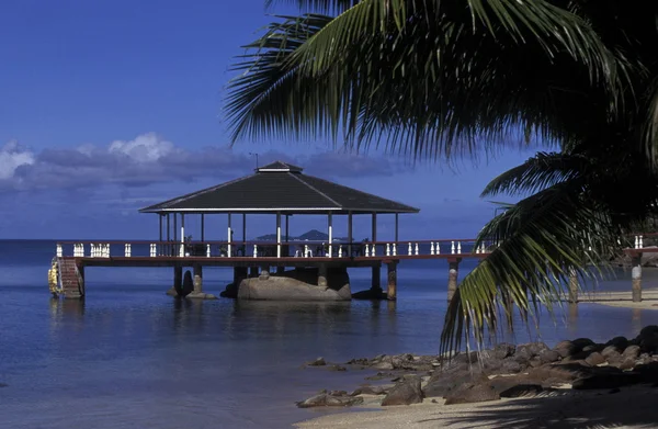 Beach Island Praslin kıyısında — Stok fotoğraf