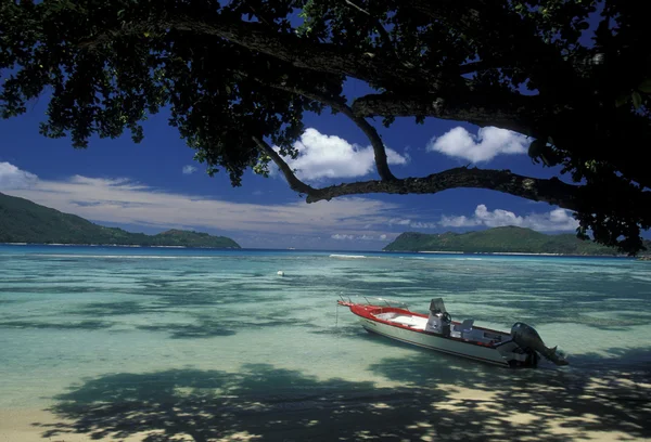 Ocean Indyjski Seszele Praslin Beach — Zdjęcie stockowe