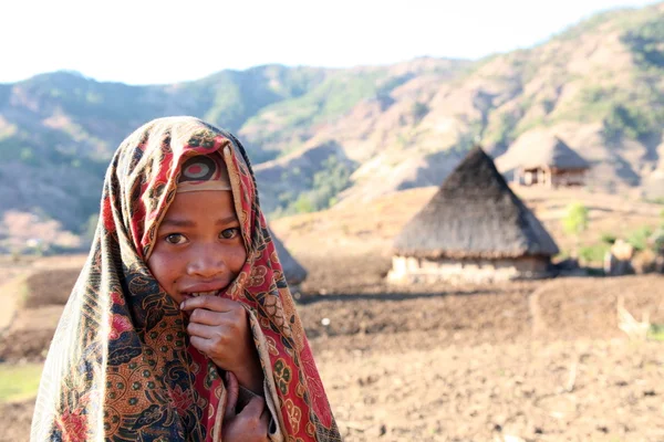 People near the Village Maubisse — Stock Photo, Image