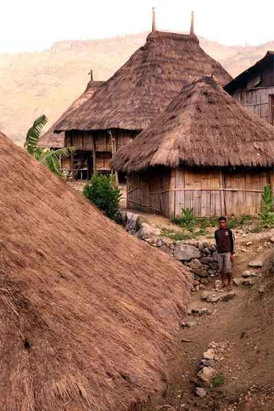 Bauer in der Nähe des Dorfes Maubisse — Stockfoto