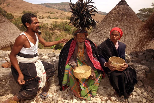 Mambai People near the Village Maubisse — Stock Photo, Image