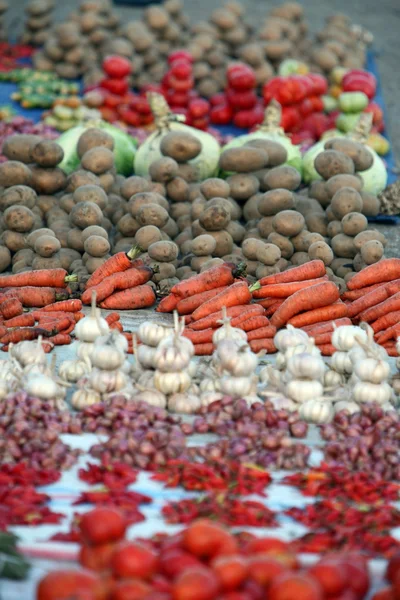 Groentemarkt op het dorp van Lospalos — Stockfoto