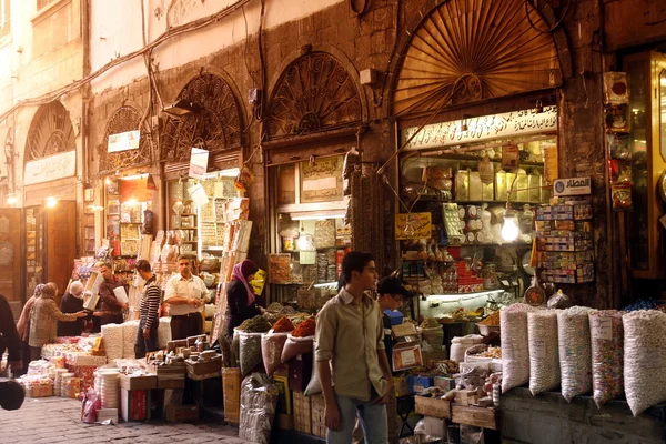 Shops in the market or souq — Stock Photo, Image