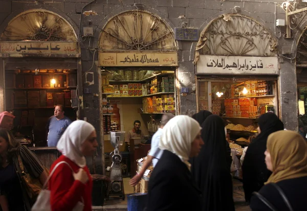 Winkels in de markt of souq — Stockfoto