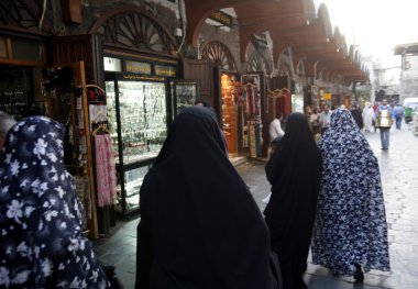 Orta Doğu Suriye Damaskus Old Town Souq Pazar