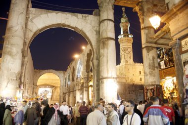 Emevî Camii yakınındaki tarihi kalıntılar