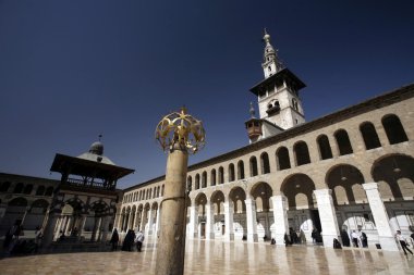 Umayyad Mosque in city Damaskus clipart