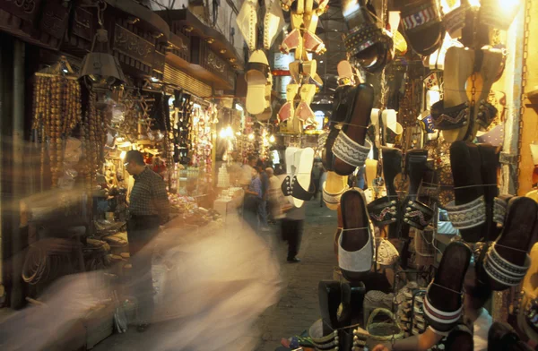 MÉDIO ORIENTE SÍRIA DAMASKUS VELHO NO MERCADO SOUQ — Fotografia de Stock