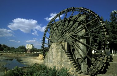 Orta Doğu Suriye Hama Waterwheels