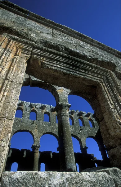 Ruinas de la Basílica Qalb Lozeh — Foto de Stock