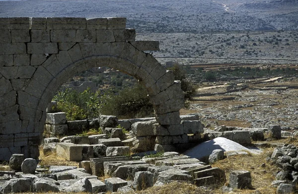 Ruínas da Basílica Qalb Lozeh — Fotografia de Stock