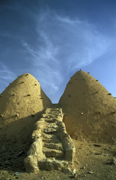 Traditional clay houses in Village of Sarouj — Stock Photo, Image