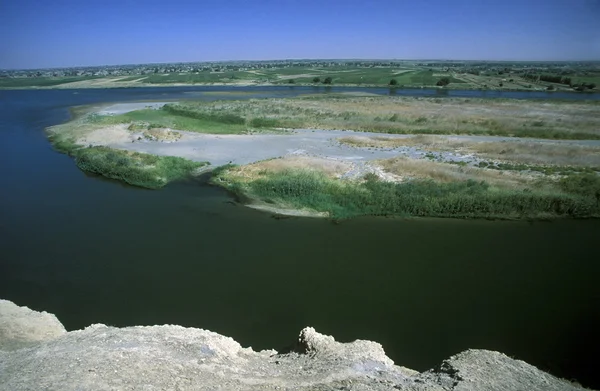 Близькому Сході Сирії Euphrat річка Дейр Ez Zur — стокове фото