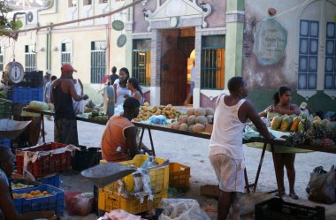 Gran Roque Adası köydeki Pazar