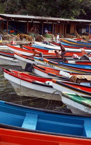 Porto na aldeia de Choroni, na Venezuela — Fotografia de Stock