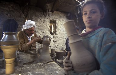 Afrika Mısır Kahire Insanlar Işçi Çömlekçilik