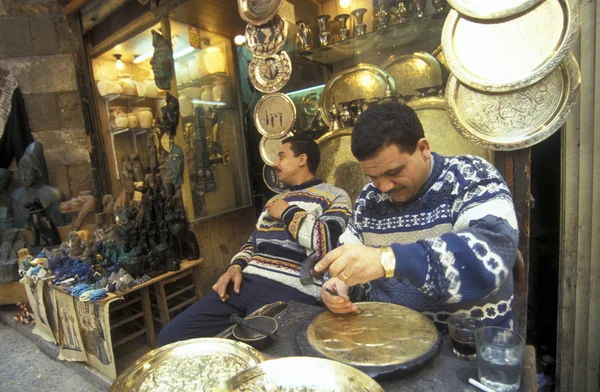 Mercato nel centro storico del Cairo — Foto Stock