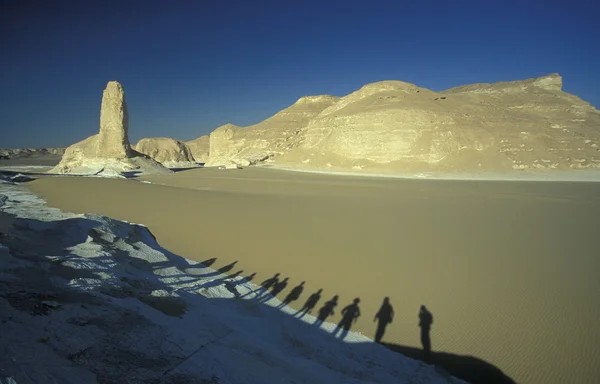 Afrika Egypt Sahary Faráfra bílá — Stock fotografie